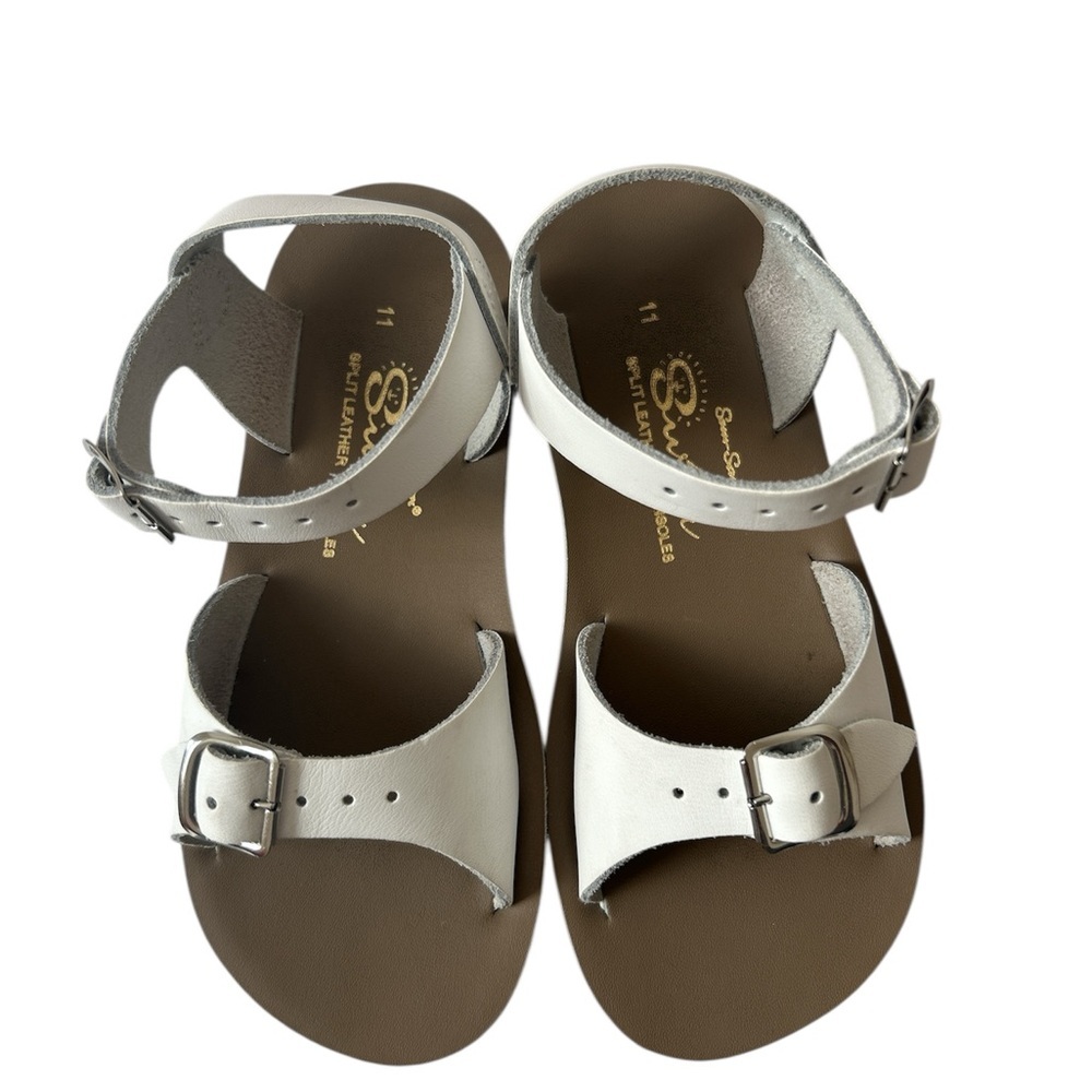 Salt Water Sandals by Hoy White Kids Sandals
